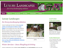 Tablet Screenshot of luxurylandscapes.ie